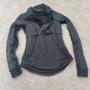 Lululemon Base Runner 1/2 Zip Heathered Herringbone - 4